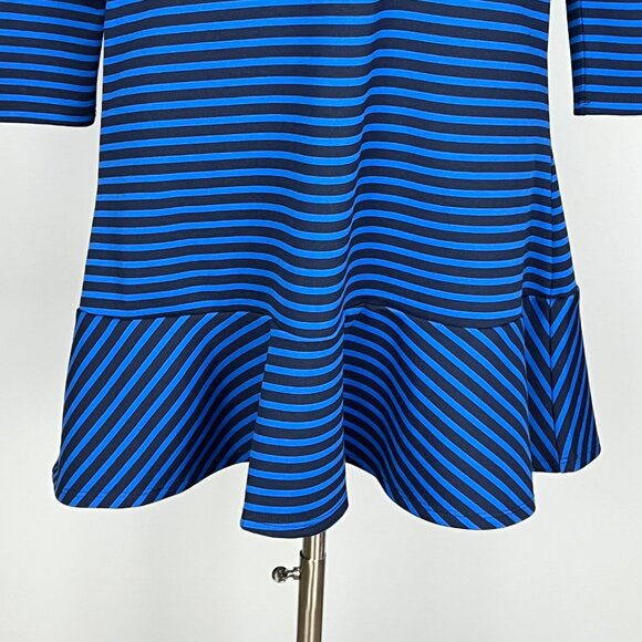 Draper James Womens Stripe Tulip Long Sleeve Mini Dress Blue size Small - Picture 6 of 11